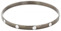 GURHAN Midnight Dark Silver with White Silver Flakes Bangle Bracelet GURHAN Midnight Dark Silver with White Silver Flakes Bangle Bracelet