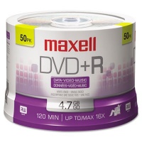 MAXELL  50-Pack DVD+R Recordable DVD 16X