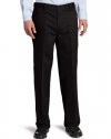 Dockers  Men's Comfort Khaki D4 Relaxed Fit Flat Front Pant,Black,36X32