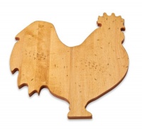 J.K. Adams 13-Inch-by-8-Inch Maple Wood Cutting Board, Rooster-Shaped J.K. Adams 13-Inch-by-8-Inch Maple Wood Cutting Board, Rooster-Shaped