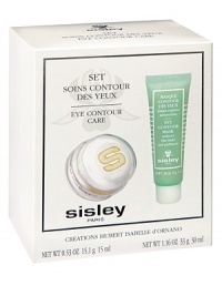 EXCLUSIVELY AT SAKS. The Sisley Eye Contour Care set includes: Sisleÿa Eye & Lip Contour Cream, 0.5 oz. and Eye Contour Mask, 1 oz. Made in France. EXCLUSIVELY AT SAKS. The Sisley Eye Contour Care set includes: Sisleÿa Eye & Lip Contour Cream, 0.5 oz. and Eye Contour Mask, 1 oz. Made in France.