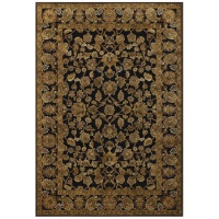 Couristan 1230/1105 PAVE Eiffel Garden 60-Inch by 90-Inch Chenille Area Rug, Antique Brass/Onyx Couristan 1230/1105 PAVE Eiffel Garden 60-Inch by 90-Inch Chenille Area Rug, Antique Brass/Onyx