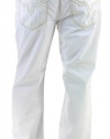 INC International Concepts Mens Amsterdam Regular Fit White Jeans 30 Inseam