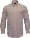 Polo Ralph Lauren Men's Classic Fit Button Down Dress Shirt Blue/White