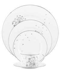 Wish come true. kate spade new york combines timeless platinum-banded bone china with shimmering mica dandelions in the irresistible Dandy Lane place setting. Variations from dish to dish create a playful sense of motion. Wish come true. kate spade new york combines timeless platinum-banded bone china with shimmering mica dandelions in the irresistible Dandy Lane place setting. Variations from dish to dish create a playful sense of motion.