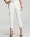 Jazz up the 9-to-5 with sleek trousers that come cropped and covered in crisp white. Pair the Rachel Roy pants with a jewel-toned blouse for of-the-moment color blocking.