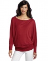 Michael Stars Women's 3/4 Sleeve Wide Neck Dolman