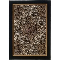 Everest Leopard Black Novelty Rug Size: 2'7 x 7'10 Rn Everest Leopard Black Novelty Rug Size: 2'7 x 7'10 Rn
