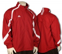 Adidas Team Performance Men's Zipped Windbreaker Jacket, Red Adidas Team Performance Men's Zipped Windbreaker Jacket, Red