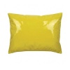 A delightfully flirty pop to your stylish retreat, the Empire pillow makes a splash in a rain-slicker yellow. The ultra glossy surface is constructed of bold yellow vinyl for a cheerful highlight to your bedroom or living space.