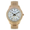 Fossil Women's ES2861 Stainless Steel Analog with White Dial Watch