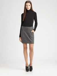Rich wool knit finished with just a hint of stretch for a curve-hugging fit.Flat frontVertical seamsSlash pocketsCenter back zipperAbout 17 long96% wool/4% elastaneDry cleanImportedModel shown is 5'11 (180cm) wearing US size 4. Rich wool knit finished with just a hint of stretch for a curve-hugging fit.Flat frontVertical seamsSlash pocketsCenter back zipperAbout 17 long96% wool/4% elastaneDry cleanImportedModel shown is 5'11 (180cm) wearing US size 4.