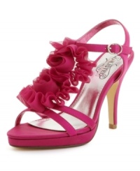 Bring ladylike charm to an evening out with the Go Natural sandals by Unlisted. Scrolling fabric flowers and a covered platform are a winning combination. Bring ladylike charm to an evening out with the Go Natural sandals by Unlisted. Scrolling fabric flowers and a covered platform are a winning combination.