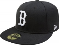 MLB Boston Red Sox Black with White 59FIFTY Fitted Cap MLB Boston Red Sox Black with White 59FIFTY Fitted Cap