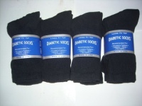 Diabetic CREW Socks MEN XL, sock size 13-15, 1 dozen Pairs Black Diabetic CREW Socks MEN XL, sock size 13-15, 1 dozen Pairs Black
