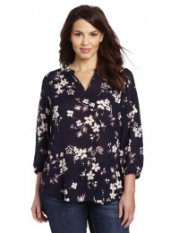 Lucky Brand Women's Plus-Size Sara Cherry Blossom Top Lucky Brand Women's Plus-Size Sara Cherry Blossom Top