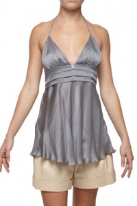 Roberto Cavalli - Women's Top Blouse Silk Grey 40 Grey Roberto Cavalli - Women's Top Blouse Silk Grey 40 Grey