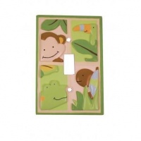 Lambs & Ivy Papagayo Switch Plate Cover, Green Lambs & Ivy Papagayo Switch Plate Cover, Green