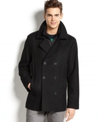 Between buttons and zippers, this American Rag coat is as cool as the weather. Between buttons and zippers, this American Rag coat is as cool as the weather.