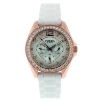 Fossil Women's ES2810 Stainless Steel Analog with White Dial Watch Fossil Women's ES2810 Stainless Steel Analog with White Dial Watch
