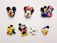 Disney Mickey Mouse Shoe Charms 7 Pc Set - Jibbitz Croc Style Disney Mickey Mouse Shoe Charms 7 Pc Set - Jibbitz Croc Style