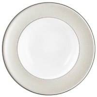 The embodiment of simplicity and grace, platinum bands and pure white stitches with raised dots adorn a pearlescent linen border. Inspired by the silk fabrics in Monique's evening gown designs, pearlized blue and tan accent colors create a look that is both elegant and beautifully serene. The embodiment of simplicity and grace, platinum bands and pure white stitches with raised dots adorn a pearlescent linen border. Inspired by the silk fabrics in Monique's evening gown designs, pearlized blue and tan accent colors create a look that is both elegant and beautifully serene.