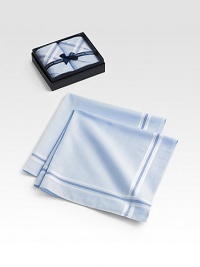 From the Saville Row maker of fine men's furnishings comes a pair of classic handkerchiefs crafted in cotton batiste. Boxed set of 2 Check border Each, 18½ square Cotton; machine wash Imported From the Saville Row maker of fine men's furnishings comes a pair of classic handkerchiefs crafted in cotton batiste. Boxed set of 2 Check border Each, 18½ square Cotton; machine wash Imported