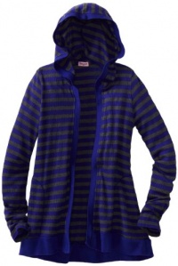 Splendid Girls 7-16 Striped Thermal Wrap, Iris, 14 Splendid Girls 7-16 Striped Thermal Wrap, Iris, 14