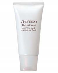 Shiseido The Skincare Purifying Mask. Creamy, rinse-off mask rich with Marine Mineral Clay absorbs impurities and excess sebum leaving skin visibly refined and refreshed. Transforms rough, dull skin into a wonderfully soft complexion. Recommended for normal and combination skin. Apply once or twice a week morning or in evening after cleansing. Shiseido The Skincare Purifying Mask. Creamy, rinse-off mask rich with Marine Mineral Clay absorbs impurities and excess sebum leaving skin visibly refined and refreshed. Transforms rough, dull skin into a wonderfully soft complexion. Recommended for normal and combination skin. Apply once or twice a week morning or in evening after cleansing.