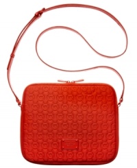 Give your iPad some extra attention with this bright, bold-colored crossbody from MICHAEL Michael Kors. Dressed up in signature-embossed circles, the ultra-soft neoprene design is perfectly padded so your treasured tech toy stays safe when you're on the move. Give your iPad some extra attention with this bright, bold-colored crossbody from MICHAEL Michael Kors. Dressed up in signature-embossed circles, the ultra-soft neoprene design is perfectly padded so your treasured tech toy stays safe when you're on the move.