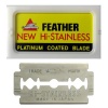 10 Feather Razor Blades NEW Hi-stainless Double Edge