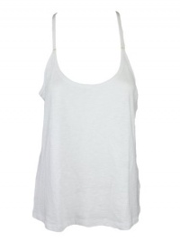 Juicy Couture Womens High Racerback Slub Fitted Tank Top