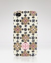Get dialed in with this soft plastic iPhone case in a signature Tory Burch motif. It is an instant tech upgrade.