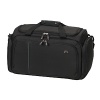 Roomy, sleek and stylish, this large cargo bag is made for today's traveler. Removable padded shoulder strap. Rear zippered pocket with bottom zipper converts to a sleeve for sliding over wheeled handle systems.