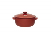 Emile Henry 614553 Flame Top 5-1/2-Quart Round Stewpot, Red Emile Henry 614553 Flame Top 5-1/2-Quart Round Stewpot, Red
