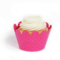 Dress My Cupcake Maya Mini Magenta Cupcake Wrappers, Set of 18 Dress My Cupcake Maya Mini Magenta Cupcake Wrappers, Set of 18