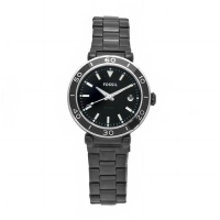 Fossil Women's AM4280 Quartz Stainless Steel Black Dial Watch