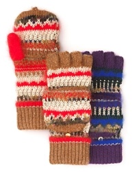 Flash your fingers in Juicy Couture's convertible jacquard-knit gloves, woven with metallic threads for a touch of glitz. Flash your fingers in Juicy Couture's convertible jacquard-knit gloves, woven with metallic threads for a touch of glitz.