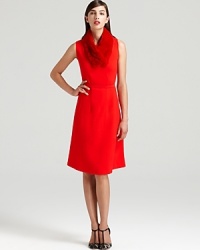 Inject your wardrobe with bold femininity in a Lafayette 148 New York dress, flaunting a belted fit-and-flare silhouette for effortless figure flattery. Inject your wardrobe with bold femininity in a Lafayette 148 New York dress, flaunting a belted fit-and-flare silhouette for effortless figure flattery.