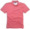 Nautica Mens Ss Deck Slim Fit Polo Shirt, Desert Rose