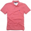 Nautica Mens Ss Deck Slim Fit Polo Shirt, Desert Rose