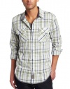 Calvin Klein Jeans Men's Anaheim Dobby Plaid Shirt