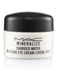 Formulated with ionized Super-Duo Charged Water technology, luxuriously rich M·A·C Mineralize Charged Water Moisture Eye Cream adds radiance while instantly--and progressively over time--reducing the look of dark circles, lines and puffiness.