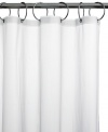 No liner required with this Inside and Out shower curtain from Charter Club, featuring a special design with magnetic bottom hem weights so the curtain clings to the tub and not you and opens up more space. With reinforced rust-resistant grommets.