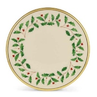 Lenox Holiday Gold Banded Ivory China Salad Plate Lenox Holiday Gold Banded Ivory China Salad Plate