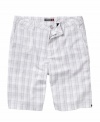 The perfect plaid addition to your summer-ready style are these shorts from Quiksilver with a funky print.