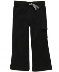 Keep it cozy. These cute microfleece pants from Carter's are the ideal look when winter strikes. Keep it cozy. These cute microfleece pants from Carter's are the ideal look when winter strikes.