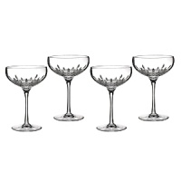 A special edition celebrating the 60th anniversary of Waterford Crystal's Lismore pattern, this glamourous saucer champagne flute set comes packaged in an elegant presentation case and sleeve. A special edition celebrating the 60th anniversary of Waterford Crystal's Lismore pattern, this glamourous saucer champagne flute set comes packaged in an elegant presentation case and sleeve.