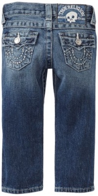 True Religion Boys 2-7 Jack Handstitch Logo Slim Jean, Independence, 4 True Religion Boys 2-7 Jack Handstitch Logo Slim Jean, Independence, 4