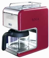 DeLonghi Kmix 5-Cup Drip Coffee Maker, Red DeLonghi Kmix 5-Cup Drip Coffee Maker, Red